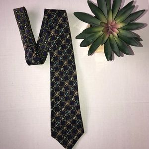 ☀️Tommy Hilfiger - Blue Golf Silk Necktie